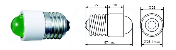 Светодиодная коммутаторная лампа СКЛ7 (Цоколь E27)